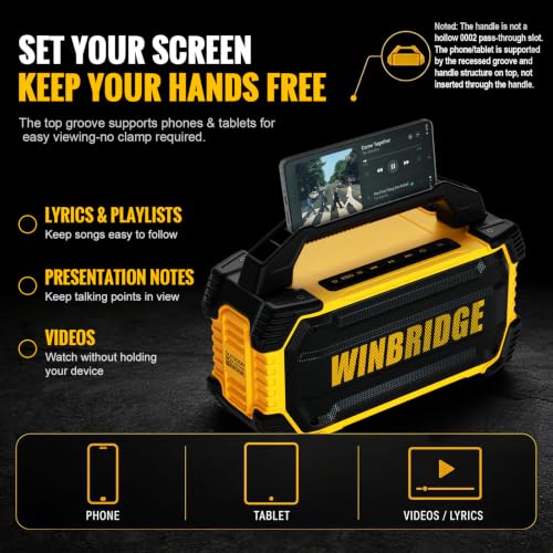 150W Waterproof Portable PA Speaker & Voice Amplifier with Wireless Mics