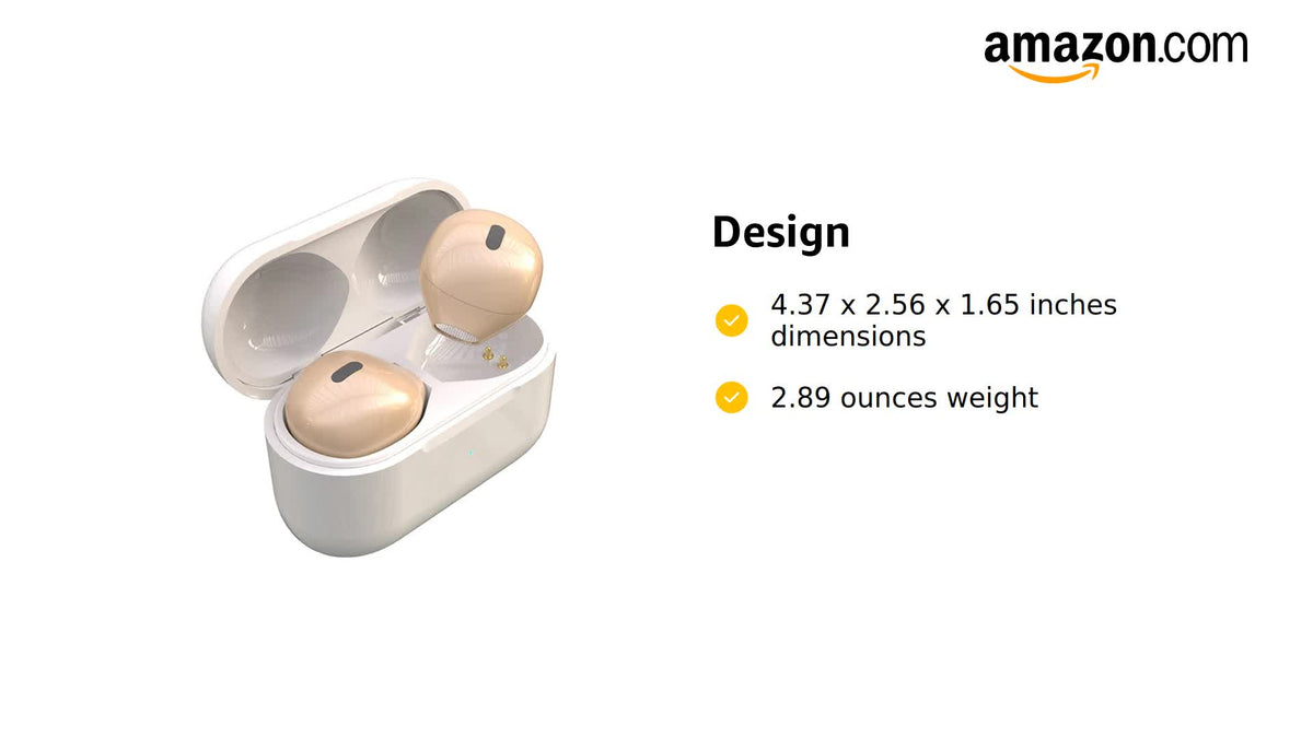 Invisible Earbuds Small Mini Hidden Earbuds for Work, Sleep, Music (Nude)