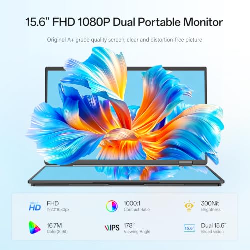 InnoView Portable Dual Monitor 15.6" 1920x1080 Dual | Computer Accesso - Image 3