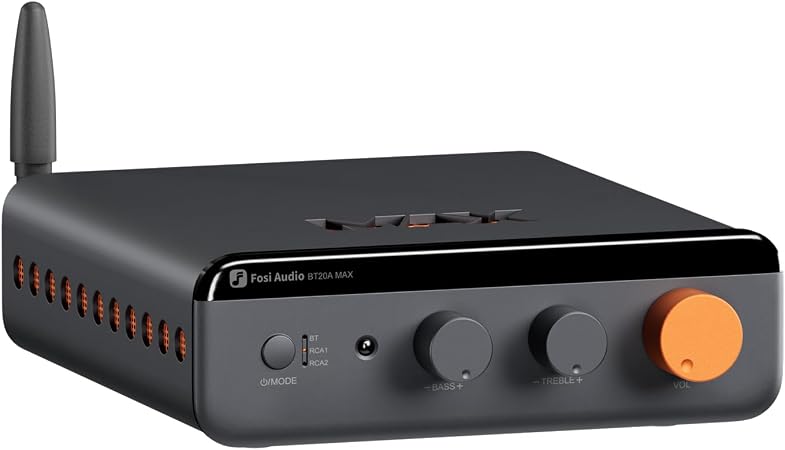 Fosi Audio BT20A MAX Stereo Power Amplifier, 300W Peak x 2 Hi-Fi Amp