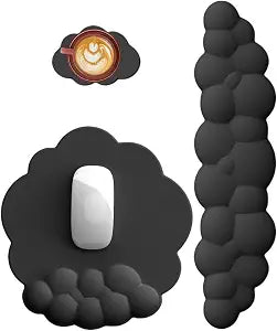 Cloud Wrist Rest Mouse Pad & Keyboard Wrist Support Set for Home & Office