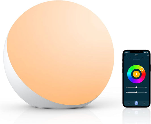 Smart Table Lamp – Dimmable RGB LED with App, Voice & Touch Control