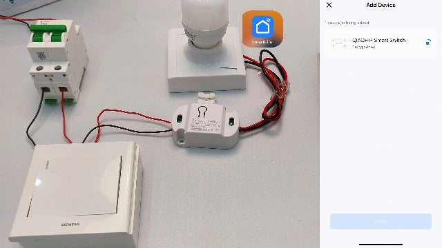 16A Inline WiFi Smart Switch Relay, 120V Smart Life Wireless Module