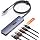 QUUGE USB-C Hub, 2 USB-C and 2 USB-A 10Gbps, 100W PD, 1m Cable for SSDs