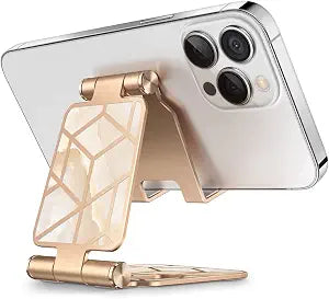 i-Blason Cell Phone Stand for Desk, Phone Holder fits All Phones, Gold
