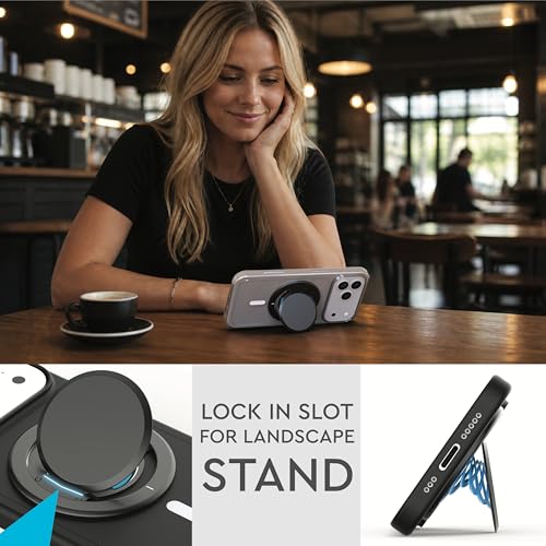 Tango Pro V3 - Slim Phone Grip for MagSafe, One-Hand Open, Kickstand