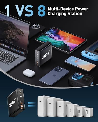 380W USB C Charger Block with 4 USB Cables Dual 100W | Charging & Powe - Image 6