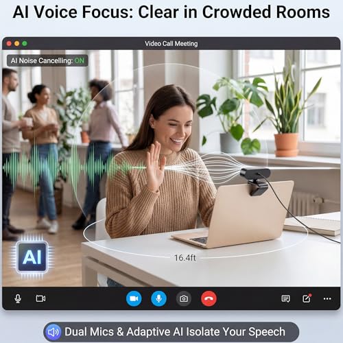 4K Ultra HD Webcam with 1/2.8"CMOS Sensor,PDAF Autof | Computer Access - Image 7