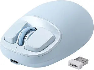 YUNZII C1 Wireless Tri-Mode Wireless Mouse 4800 DPI Optical (Blue)