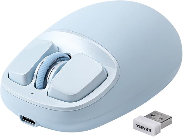 YUNZII C1 Wireless Tri-Mode Wireless Mouse 4800 DPI Optical (Blue)