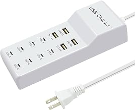 USB Charger Block, 12-Port Charging Station (4 USB-A 8 USB-C) - Image 1