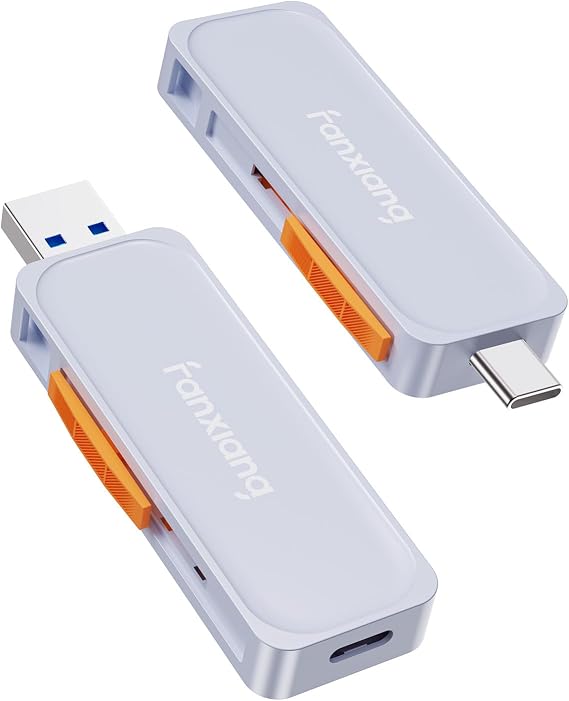 128GB External SSD USB Drive, 520MB/s USB-C & USB-A Portable SSD -F901