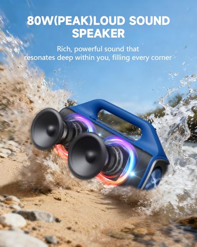 Outdoor Bluetooth Speaker: 80W Peak, 20H, IP67 Water - Image 3