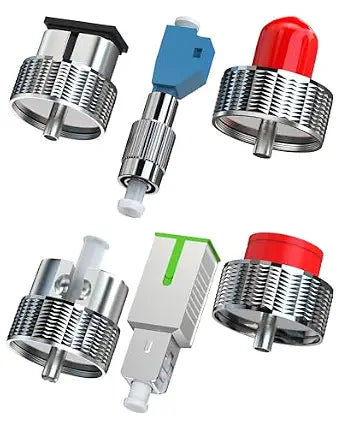 Fiber Optic Adapter Connector LC, SC, ST, FC, FC(Male) to LC(Female), SC/UPC(Male) to SC/APC(Female), for OTDR Testing and Analysis Compatible with SingleMode and MultiMode