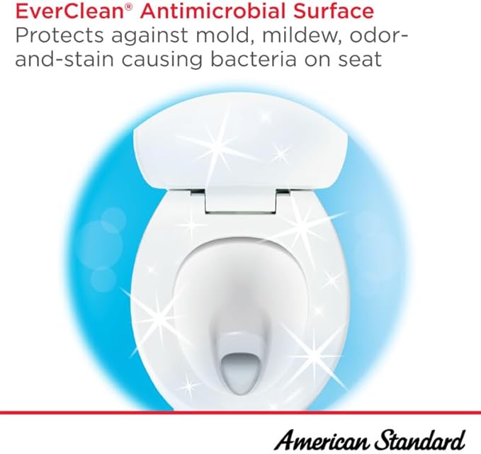 American Standard 2004314.020 Champion 4 One-Piece Toilet with Toilet Seat, Elongated Front, Standard Height, White, 1.6 gpf