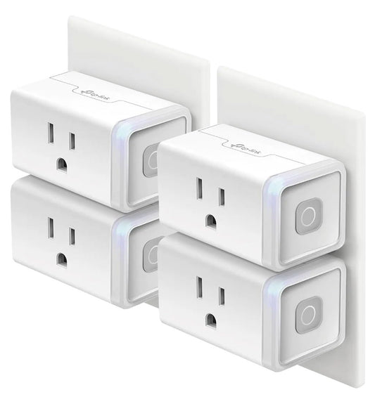 WiFi Smart Plug 4-Pack Works with Alexa and Google Home No Hub Required 15 Amp UL Certified White