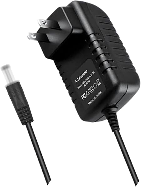 12V AC/DC Adapter Compatible with Black & Decker LEDLIB 755 LUMEM LED