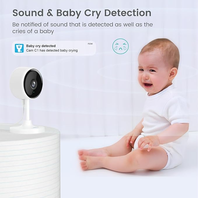 litokam Indoor Cameras for Home Security with Night Vision, Pet Cam with Phone App, Indoor Security Camera, Motion Detection, 2-Way Audio, WiFi Camara Home Cams 1080P