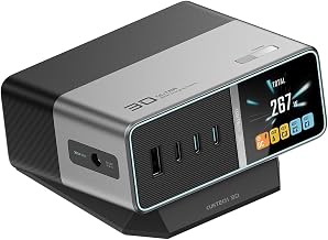 CUKTECH 30 Ultra Desktop Charging Station, 300W Max DC and 140W USB C Charger, 5-Port Fast GaN Charger, Compatible with iPhone, Galaxy, MacBook, Razer, Dell for Home Office, Gaming Desk Accessories - Image 1