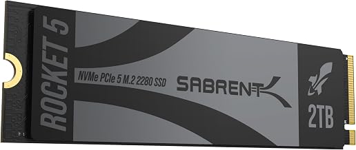 SABRENT Rocket 5 2TB Advanced Performance Internal M.2 PCIe GEN 5 14GB/s X4 NVMe SSD (SB-RKT5-2TB) - Image 1