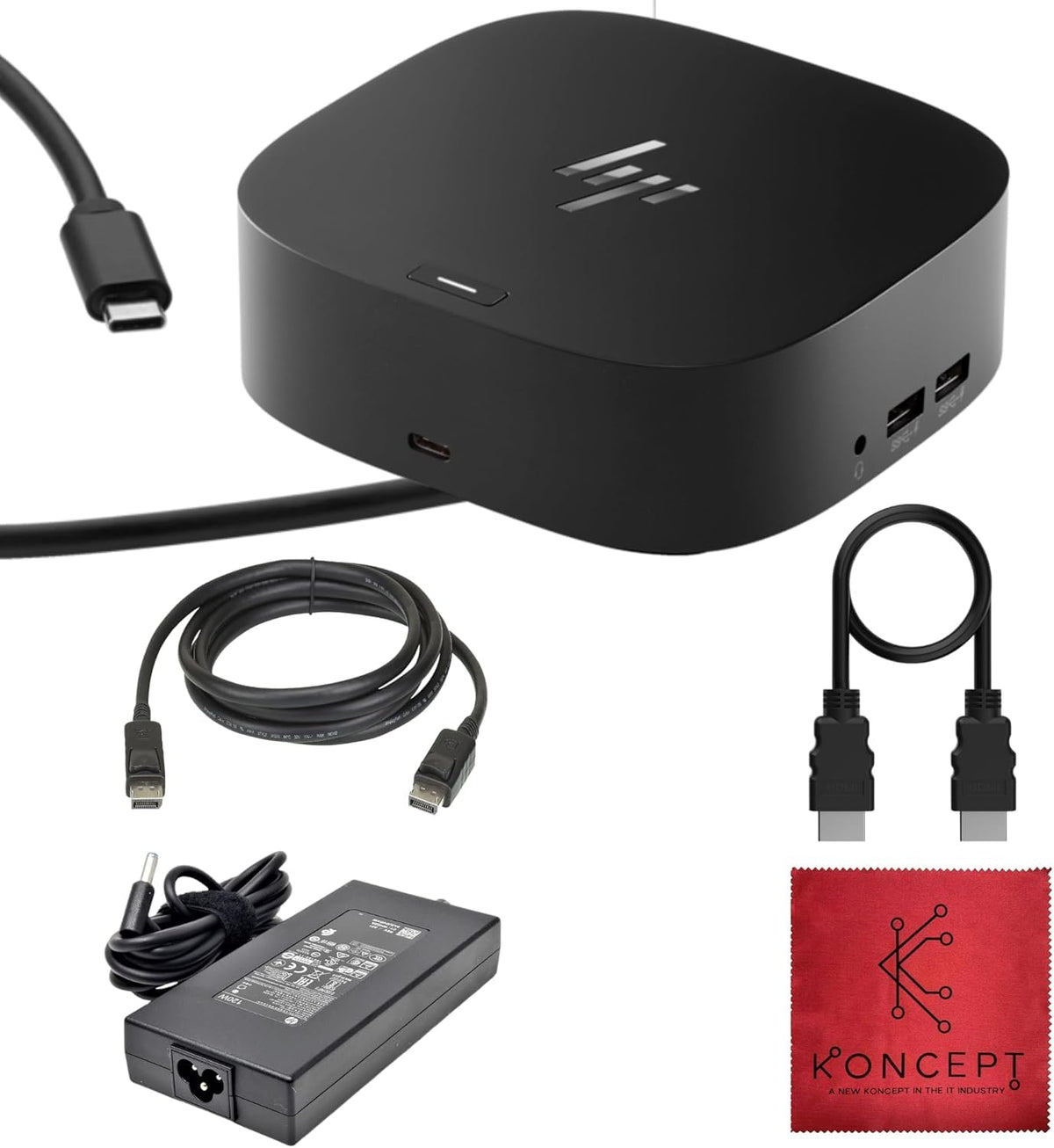 HP Docking Station for Laptop Dual Monitor and Charging - 5TW10AA G5 Dock - Image 1