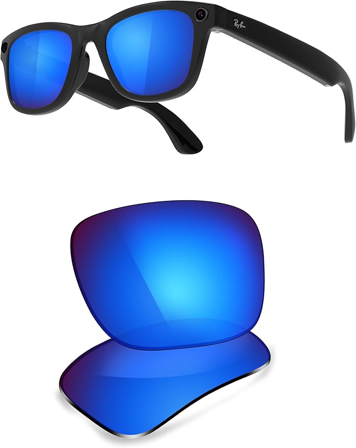 ThunderClap POLARIZED Replacement Lenses Compatible with Ray-Ban Meta Wayfarer RW4006 50mm | RW4008 53mm Smart Glasses