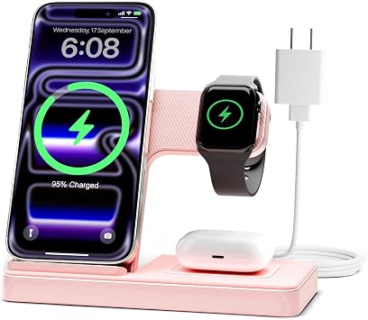 GETPALS Wireless Charger iPhone Charging Station for Apple Multiple Devices