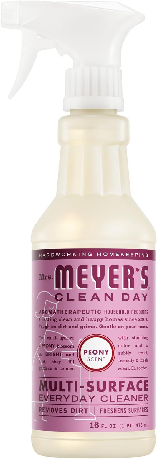 MRS. MEYER'S CLEAN DAY Multi-Surface Everyday Cleaner, Peony Scent, 16 Fl Oz Bottle