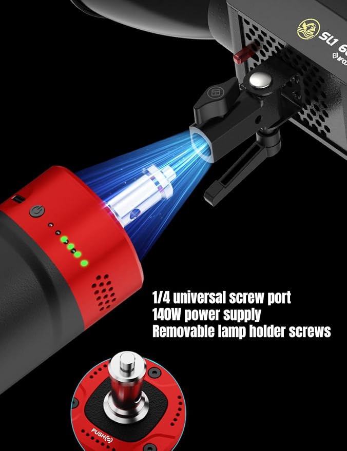 IFOOTAGE PD140H 140W Battery Grip – USB-C Portable Charger for Shark Nano Camera Slider,Cameras, Laptops,iPads,and Photography Gear