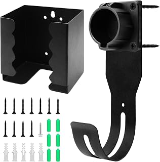EV Charger Holder Wall Mount Kit EV Charger Holster Dock for SAE J1772 Connector, J-Hook EV Charger Cable Holder & EV Charging Box Holder for Electric Vehicles Outdoor/Indoor - Image 1