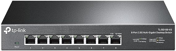 TP-Link TL-SG108-M2, 8 Port Multi-Gigabit Unmanaged Ethernet Switch