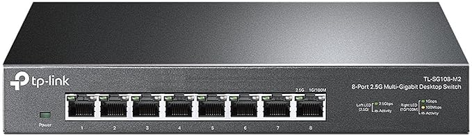 TP-Link TL-SG108-M2, 8 Port Multi-Gigabit Unmanaged Ethernet Switch