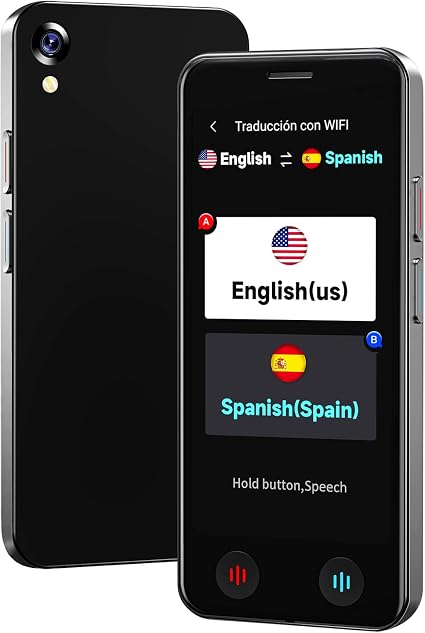 Language Translator Device No WiFi Needed, Instant Pocket AI Translator, traductor de Ingles español, Support 150 Languages Real-TimeVoice Translation, Traductor for Business Travel Study