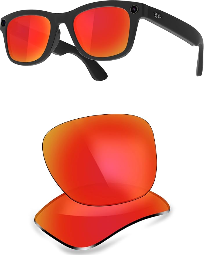 ThunderClap POLARIZED Replacement Lenses Compatible with Ray-Ban Meta Wayfarer RW4006 50mm | RW4008 53mm Smart Glasses