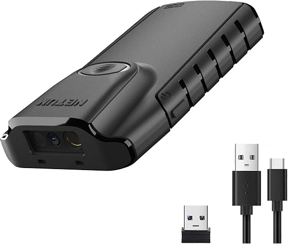 NETUM Bluetooth 2D Barcode Scanner, 3-in-1 Portable QR Bar Code Reader