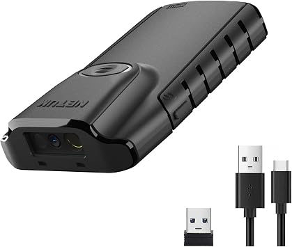 NETUM Bluetooth 2D Barcode Scanner, 3-in-1 Portable QR Bar Code Reader