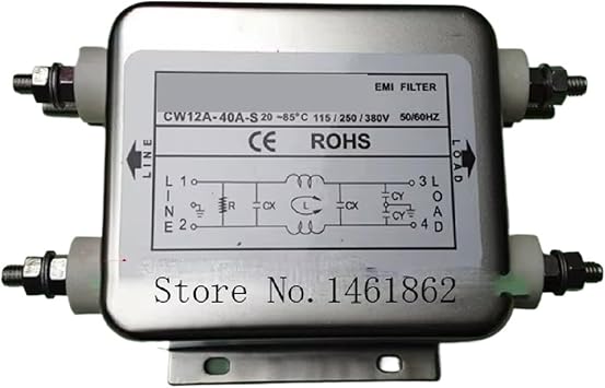 1pc CW15E-10A-T EMI AC 10A Power Filter 110-250V Electrical Equipment Power Supplies Adapters