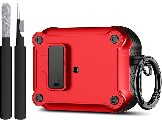 Compatible with Airpods Pro 3 Case(2025),for Airpods Pro 3rd Generation Cases Cover with Keychain Cleaner Kit Soft Silicone Shockproof Cover for Women Men