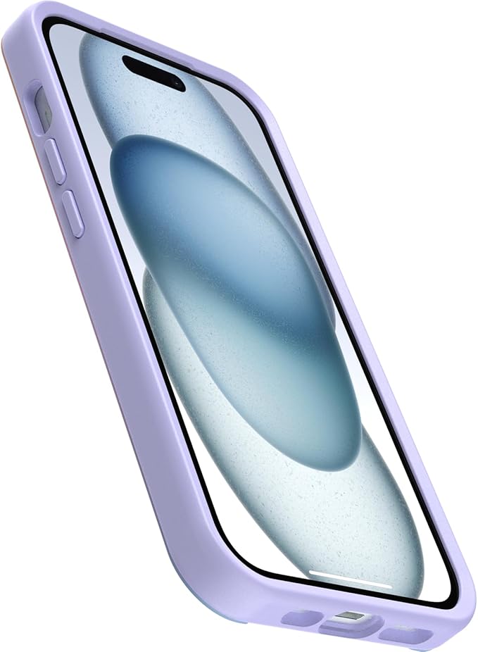 OtterBox iPhone 16e, 15, 14, & 13 Symmetry Series Case - Soft Sunset (Purple), Snaps to MagSafe, Ultra-Sleek, Raised Edges Protect Camera & Screen