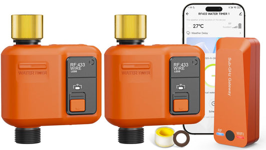 WiFi Sprinkler Timer, Smart Water Timer for Garden Hose Irrigation