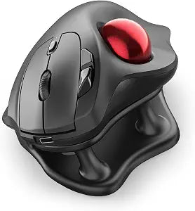 Nulea Wireless Trackball Mouse Ergonomic 21.7 Tilt Stand Thumb Control