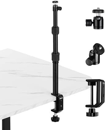 Selens Tabletop Camera Desk Mount Stand, 9.4"-18.5" with 1/4" Ball Head