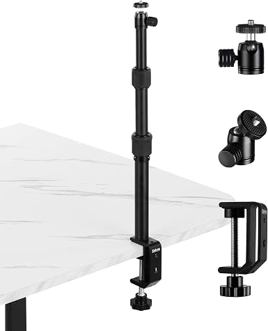 Selens Tabletop Camera Desk Mount Stand, 9.4"-18.5" with 1/4" Ball Head