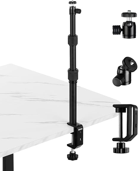 Selens Tabletop Camera Desk Mount Stand, 9.4"-18.5" with 1/4" Ball Head