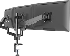 Gas Spring Triple Monitor Desk Mount for Screens up to 27 inch - Image 1