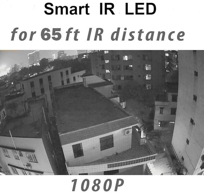Real HD 2MP Dome TVI AHD CCTV Surveillance Security Camera, 2.8mm 100° Wide Viewing Angle, 1080P Dome Camera, 65ft Night Vision, Outdoor, Compatible with Analog TVI AHD CVI DVR, Full Metal Housing