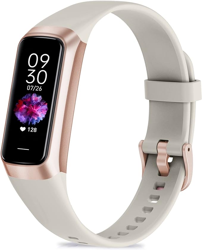 Fitness Tracker with 24/7 Heart Rate, Blood Oxygen Blood Pressure Sleep Monitor, Activity Trackers 5 ATM Waterproof,Step Calorie Counter Pedometer Health Smart Watch for Women Men