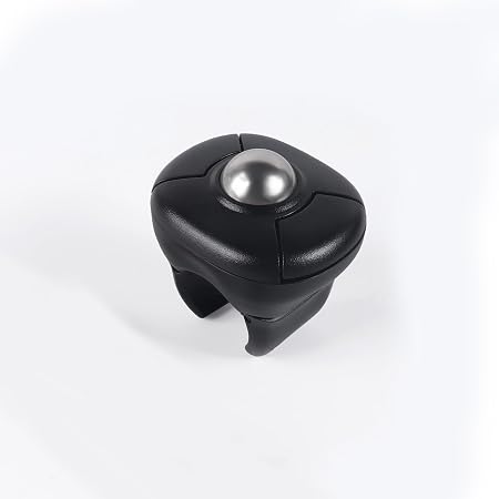 Dual-Mode Ring Trackball Mouse, Wireless Finger Mouse Bluetooth 5.0 + 2.4G USB, Rechargeable, Compatible with Windows/Android/Mac/iOS, PowerPoint/Keynote Presentation Remote for Phone/Tablet/Laptop