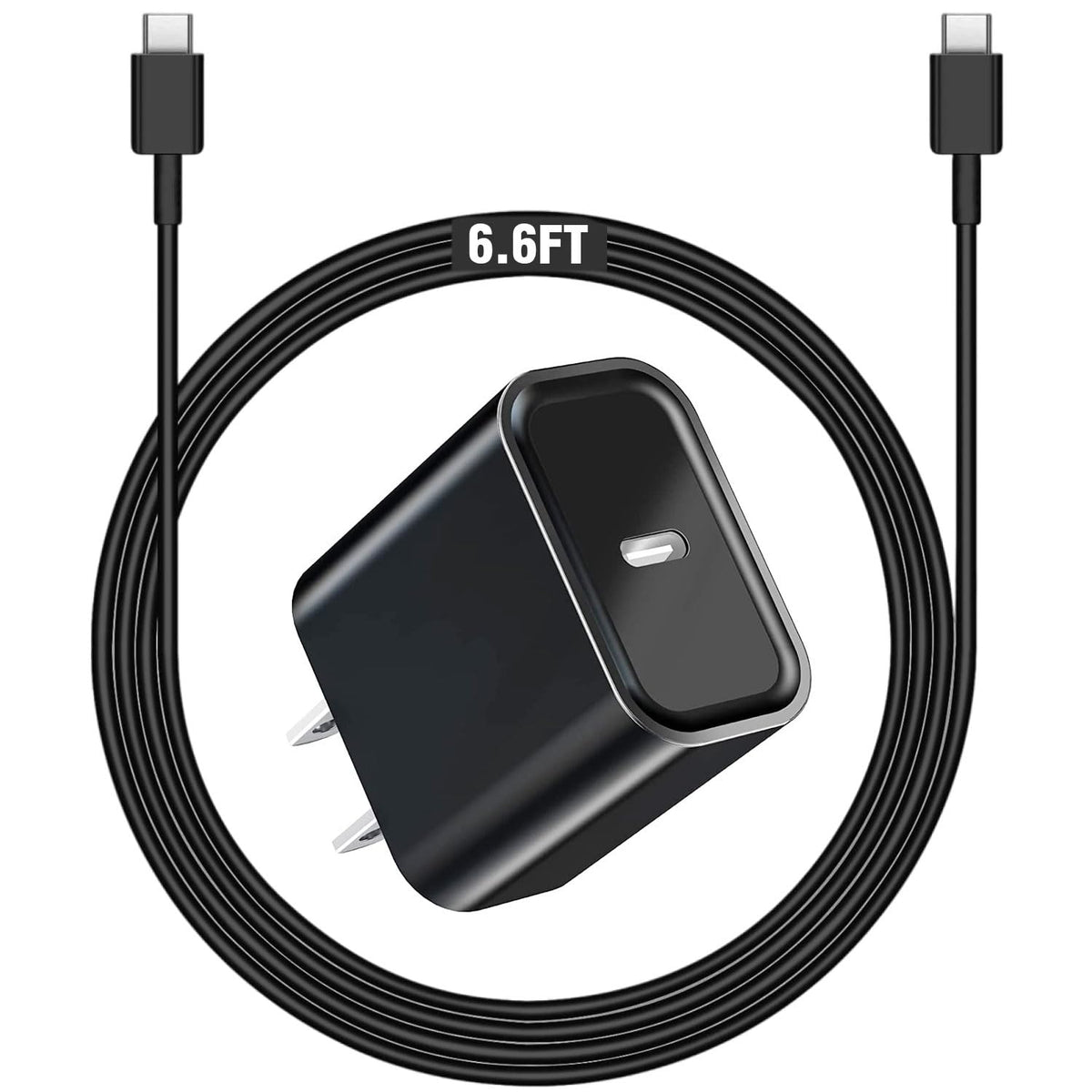30W USB C Fast Charger Cable Fit for Motorola Razr/Razr+ Plus/Razr Ultra 2025/2026, Moto G/G Play/G Power/G Stylus 2022-2026, Edge 2021-2026 Phone Type C Power Adapter Charging Cord (6.6Ft/Black)