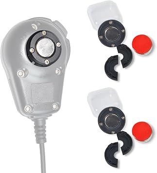 TWAYRDIO Magnetic Radio Mic Holder 2-Pack, Mobile Microphone Magnet Mount, CB Mic Hanger, for Motorola Kenwood Mics, Mounting Solutions for Car Truck Dash Board